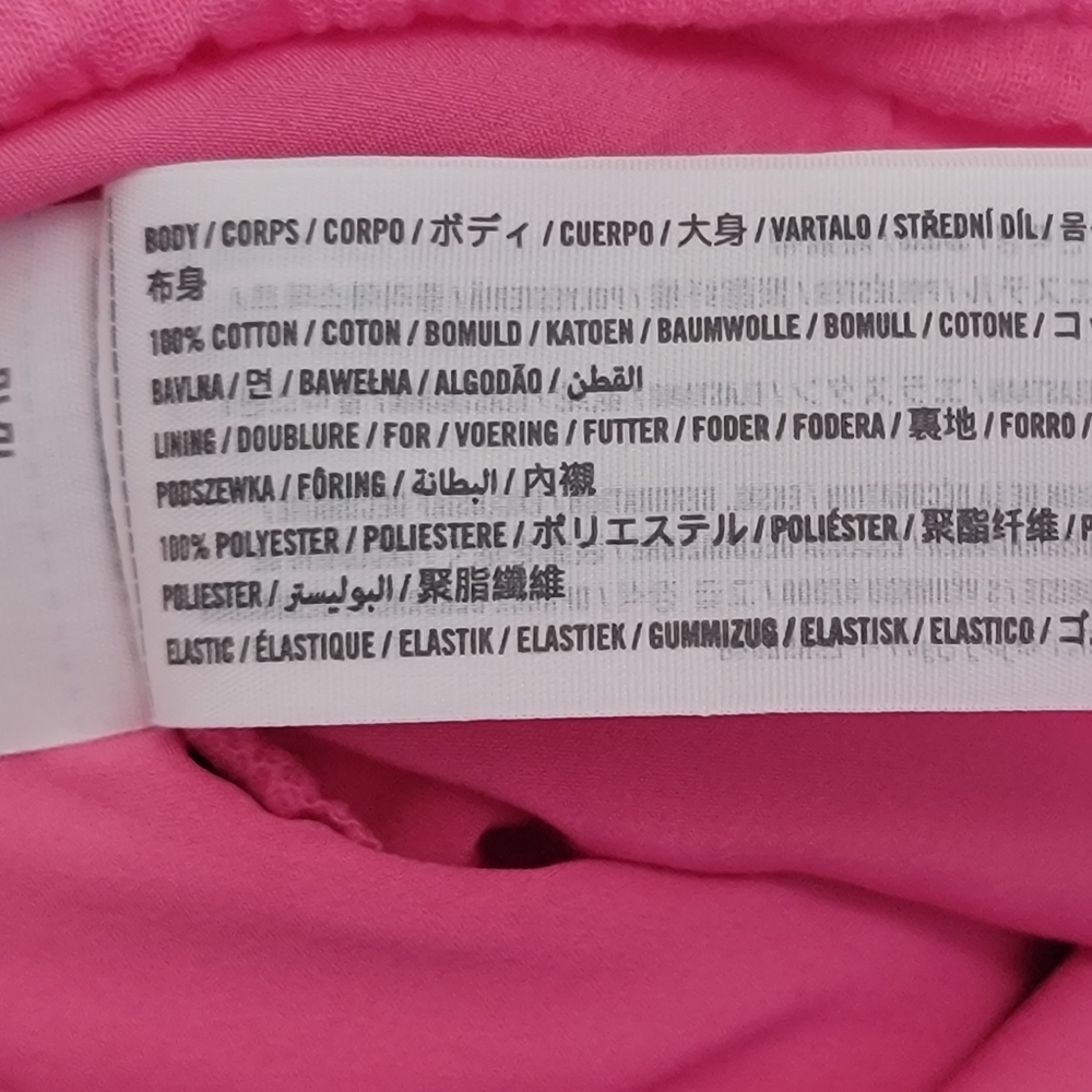 HOLLISTER PINK RUFFLE SHOULDER MINI DRESS - Picture 9 of 11